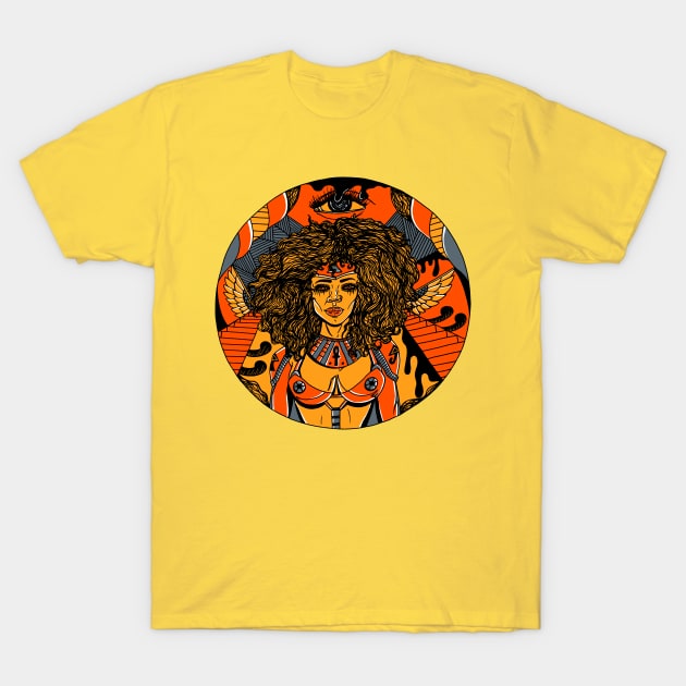 Orangrey Kemet Warrior T-Shirt by kenallouis